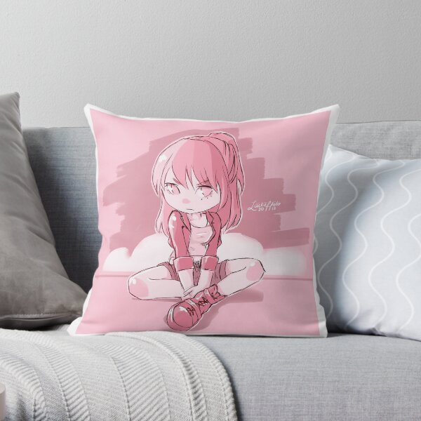 Jun, the angsty girl Throw Pillow