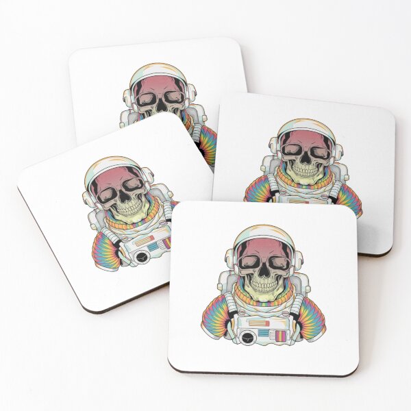 Item preview, Colorful skeleton astronaut designed and sold by PawelNature.