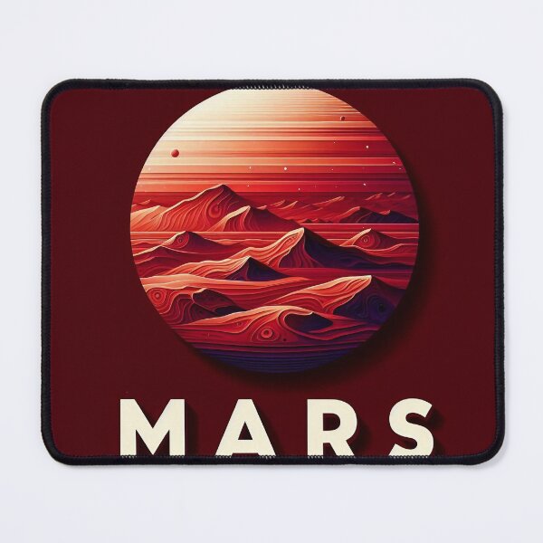 Item preview, Mars Planet Art - Circular Framed Digital Design designed and sold by Jolly-Drawings.