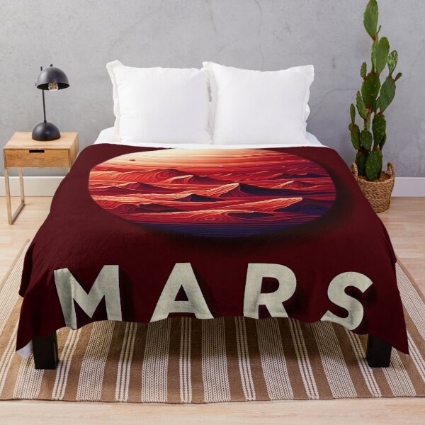 Item preview, Mars Planet Art - Circular Framed Digital Design designed and sold by Jolly-Drawings.