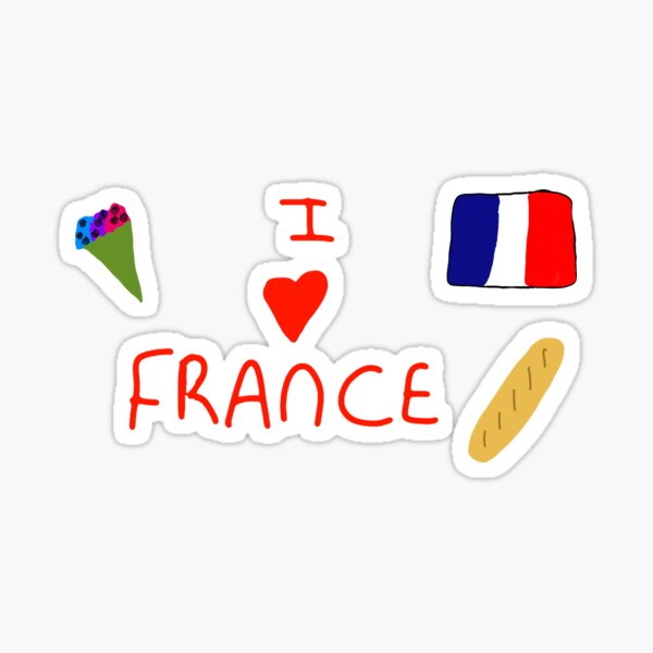 Item preview, I love France designed and sold by ArtistRebeccaLS.