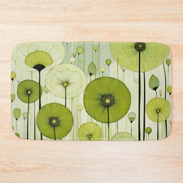 Item preview, Celadon and Chartreuse Flowers  designed and sold by Cathi.