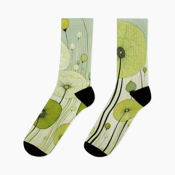 Item preview, Celadon and Chartreuse Flowers  designed and sold by Cathi.
