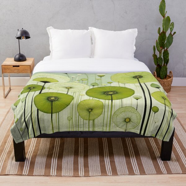 Item preview, Celadon and Chartreuse Flowers  designed and sold by Cathi.