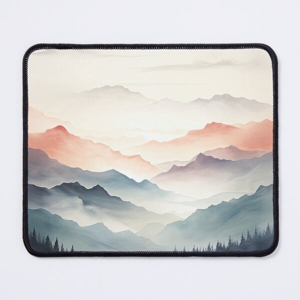 Item preview, Nordic Mountain Watercolour - Barren Hearth  designed and sold by NevernotmeUK.