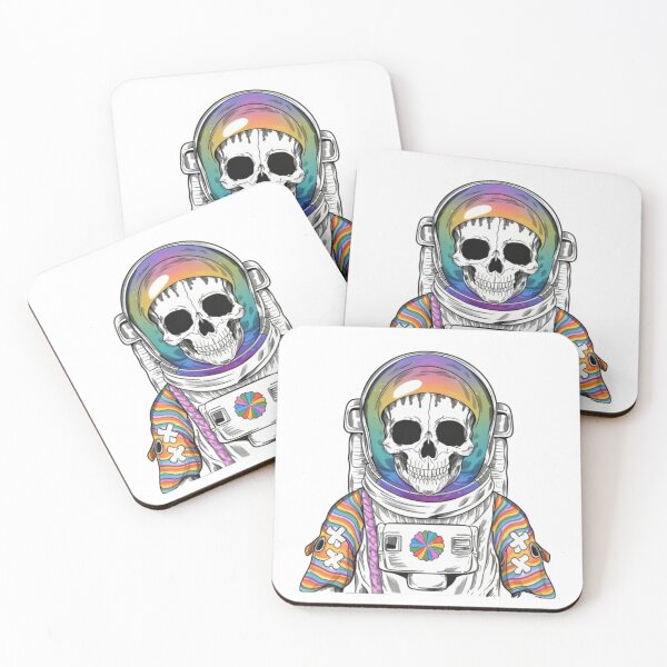 Item preview, Colorful skeleton astronaut designed and sold by PawelNature.