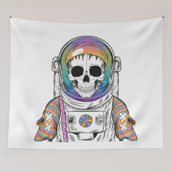 Item preview, Colorful skeleton astronaut designed and sold by PawelNature.