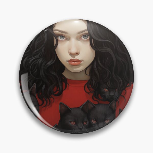 Item preview, A Girl Surrounded by Playful Cats designed and sold by marrychou.
