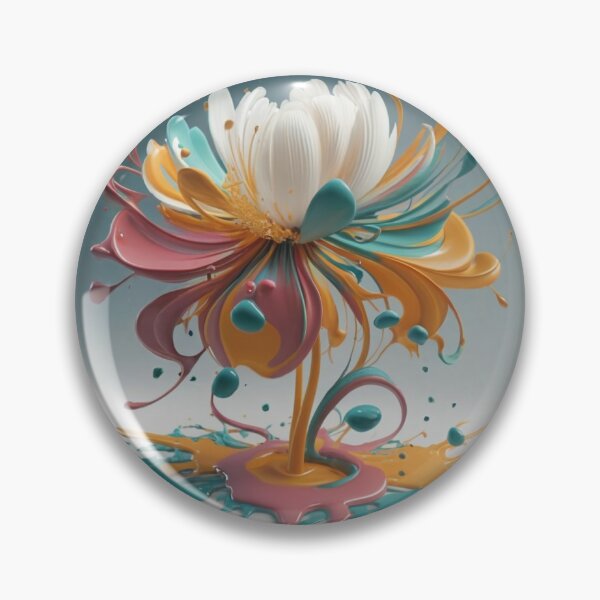 Item preview, An Flower's silhouette, a vibrant palette of paint splashes, embodying the creativity that fuels their spirit, cinematic, designed and sold by srikanth4art.