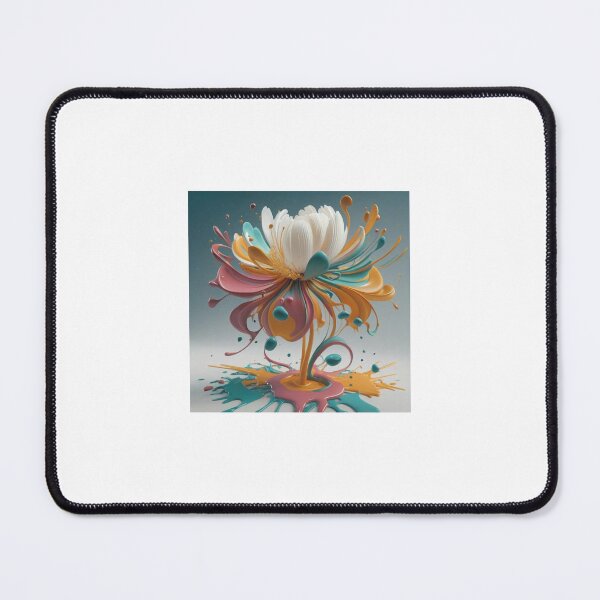 Item preview, An Flower's silhouette, a vibrant palette of paint splashes, embodying the creativity that fuels their spirit, cinematic, designed and sold by srikanth4art.