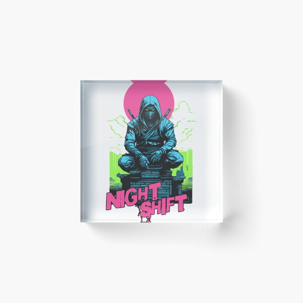 Item preview, Productive Night Shift Worker Cool Ninja  designed and sold by CyberWindow.