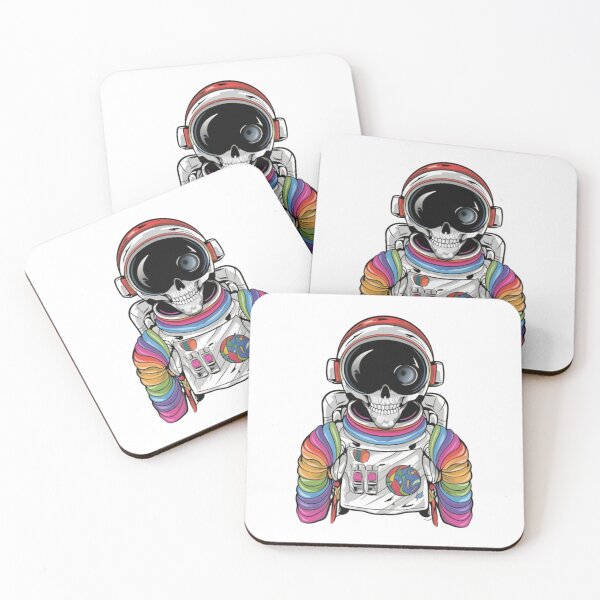Item preview, Colorful skeleton astronaut designed and sold by PawelNature.