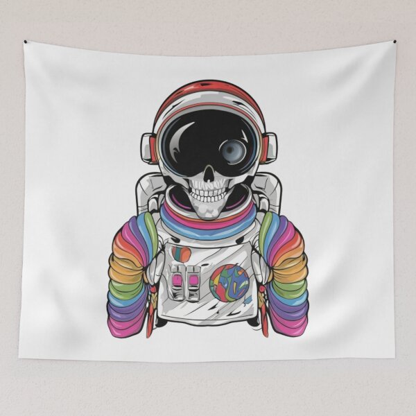 Item preview, Colorful skeleton astronaut designed and sold by PawelNature.