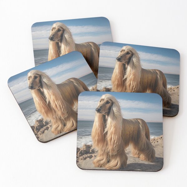 Item preview, Golden Afghan Hound on the Beach designed and sold by Elisabeth Lucas.