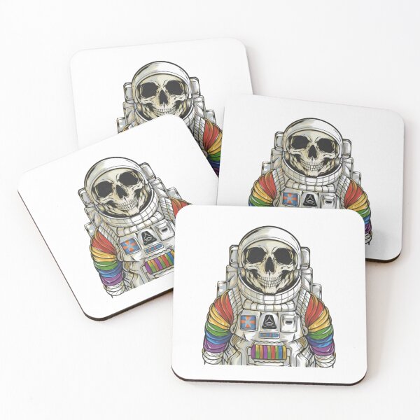 Item preview, Colorful skeleton astronaut designed and sold by PawelNature.