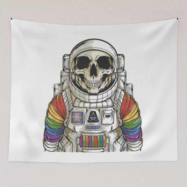 Item preview, Colorful skeleton astronaut designed and sold by PawelNature.