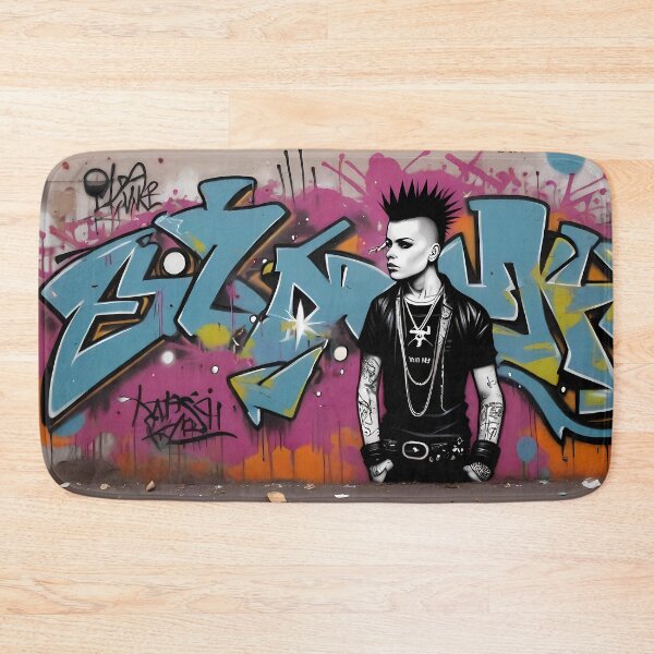 Item preview, Graffiti punk street art designed and sold by TaevasDesign.