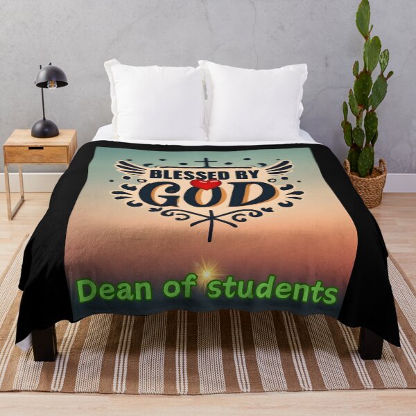Item preview, BLESSED BY GOD DEAN OF STUDENTS designed and sold by carlos crane.