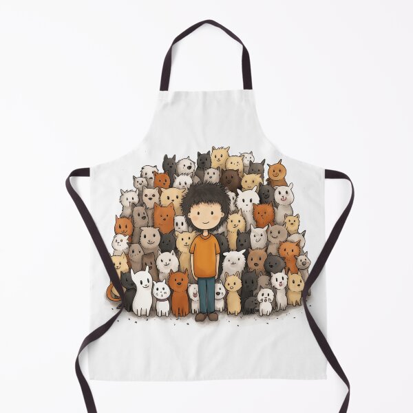 Item preview, A Boy Surrounded by Numerous Cats designed and sold by marrychou.