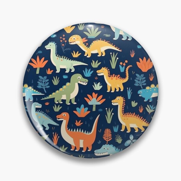 Item preview, small dinosaurs on a dark background, pattern, endless designed and sold by GabbyKI261.