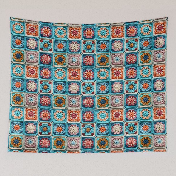 Item preview, Coastal Granny Square Bliss designed and sold by Argunika.
