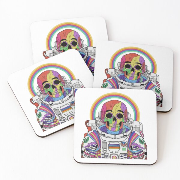 Item preview, Colorful skeleton astronaut designed and sold by PawelNature.
