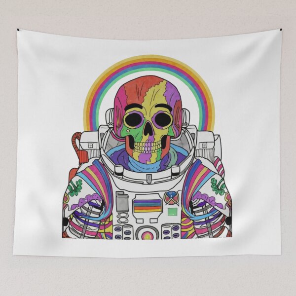 Item preview, Colorful skeleton astronaut designed and sold by PawelNature.