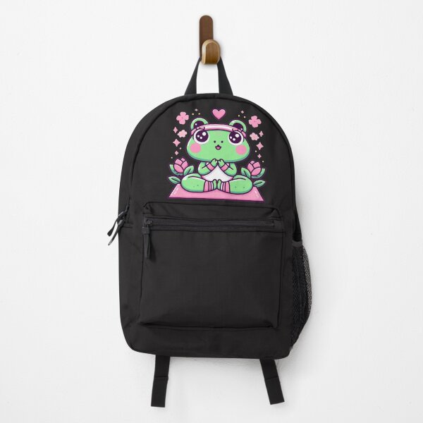 Item preview, Yoga Frog - Cue Kawaii Frog designed and sold by JessArty ⭐⭐⭐⭐⭐.