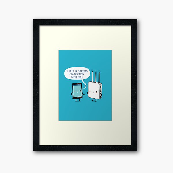 A strong connection Framed Art Print