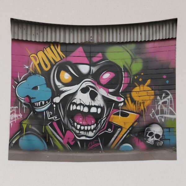 Item preview, Graffiti punk street art designed and sold by TaevasDesign.