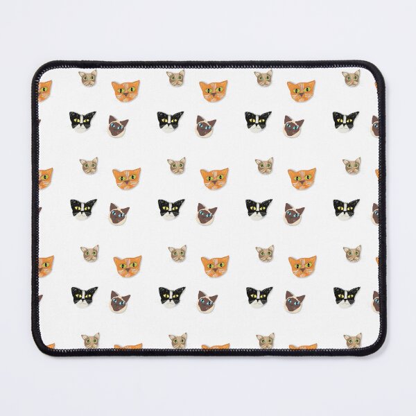 Artikelvorschau, Glückliche Katzenköpfe - Muster entworfen und verkauft von JillPillDesign.