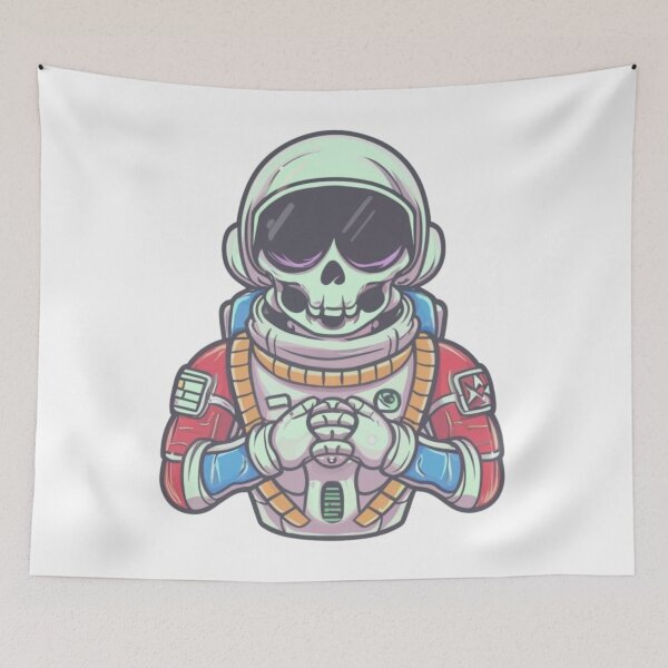 Item preview, Colorful skeleton astronaut designed and sold by PawelNature.
