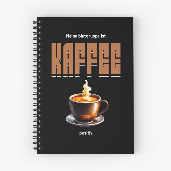 Item preview, My blood type is coffee positive. Saying in German - funny designed and sold by Pflugart.