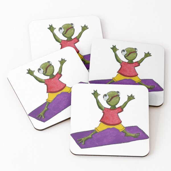 Item preview, Frog Yoga Sky Stretch designed and sold by SnazzyDragonArt.