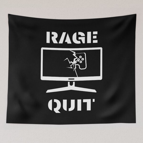 Item preview, Rage quit tv destroyed with broken controller designed and sold by JuniperusArt.