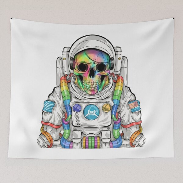 Item preview, Colorful skeleton astronaut designed and sold by PawelNature.