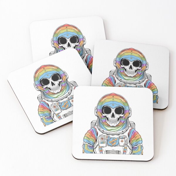 Item preview, Colorful skeleton astronaut designed and sold by PawelNature.