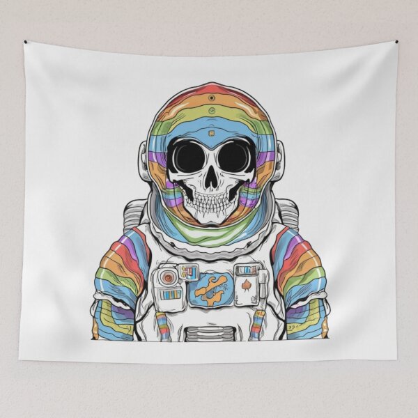 Item preview, Colorful skeleton astronaut designed and sold by PawelNature.