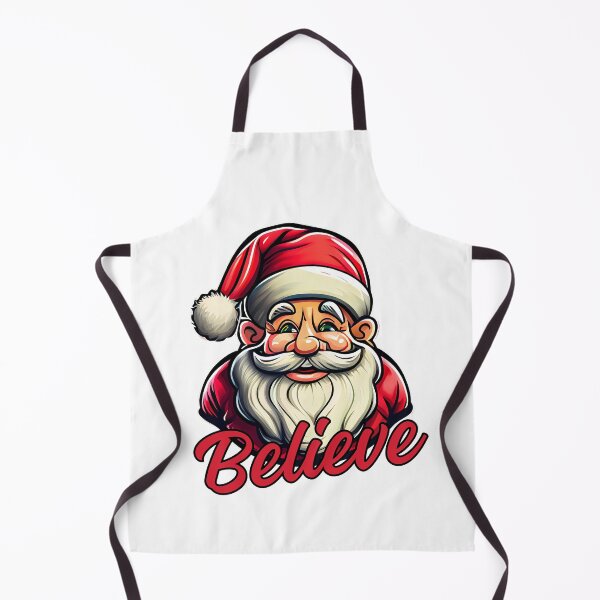 Item preview, Chuckling Santa has  says Believe  on a  white background -Christmas Theme designed and sold by mndesignworx.
