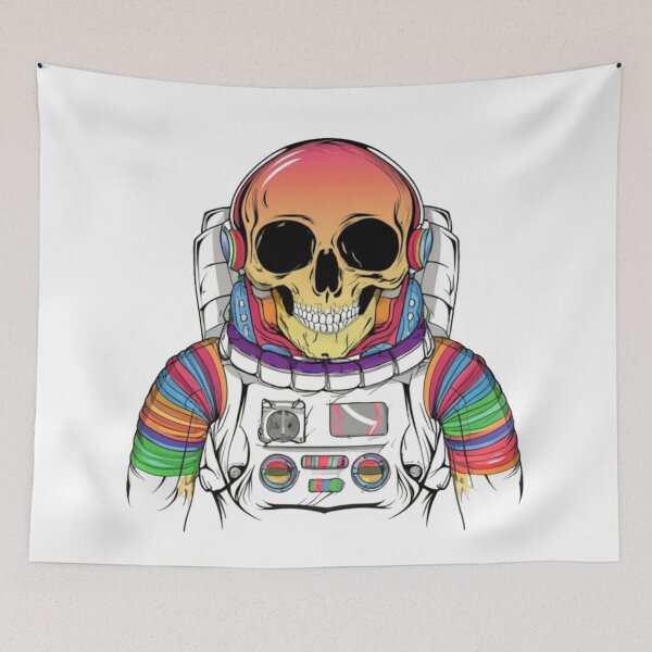 Item preview, Colorful skeleton astronaut designed and sold by PawelNature.