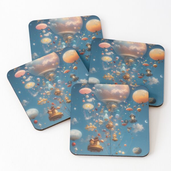 Item preview, Mystical objects in night sky designed and sold by MahmodArt.