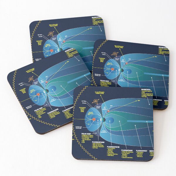 Item preview, STK204972S-Visualization of various types of plasma waves found in the magnetosphere. designed and sold by StocktrekImages.