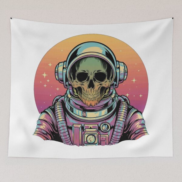 Item preview, Colorful skeleton astronaut designed and sold by PawelNature.