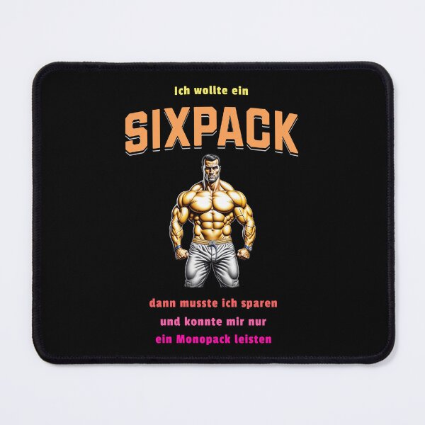 Item preview, I wanted a six pack, then I had to save up and could only afford a mono pack. Saying in German - funny designed and sold by Pflugart.