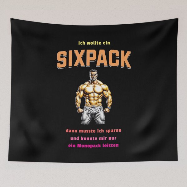 Item preview, I wanted a six pack, then I had to save up and could only afford a mono pack. Saying in German - funny designed and sold by Pflugart.