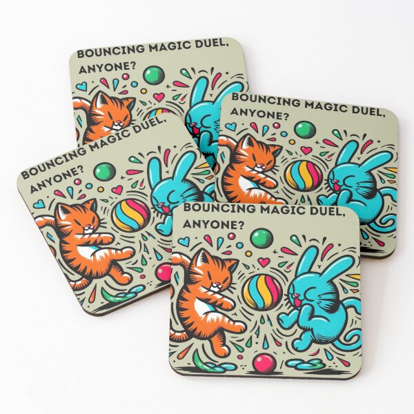 Item preview, Bouncing Cat Wizard Duel Delight designed and sold by sharon1210.