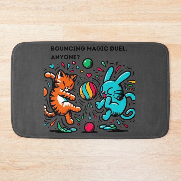 Item preview, Bouncing Cat Wizard Duel Delight designed and sold by sharon1210.