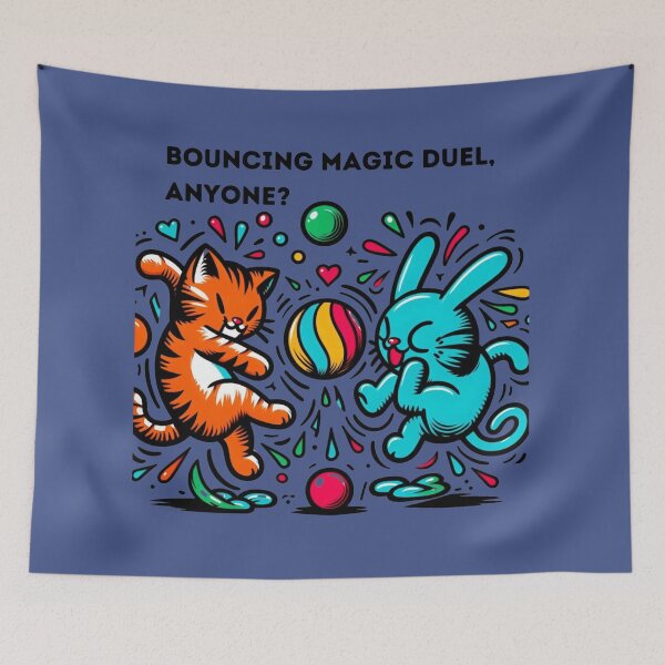 Item preview, Bouncing Cat Wizard Duel Delight designed and sold by sharon1210.