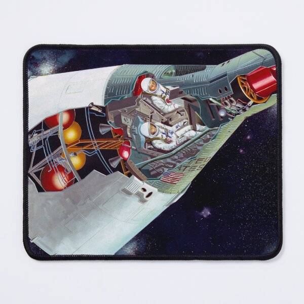 Item preview, STK204973S-Cutaway view of a two-person Gemini spacecraft in flight. designed and sold by StocktrekImages.