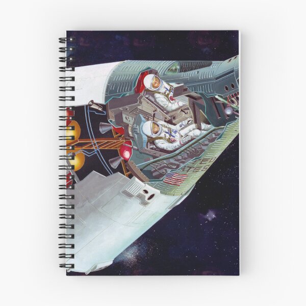 Item preview, STK204973S-Cutaway view of a two-person Gemini spacecraft in flight. designed and sold by StocktrekImages.